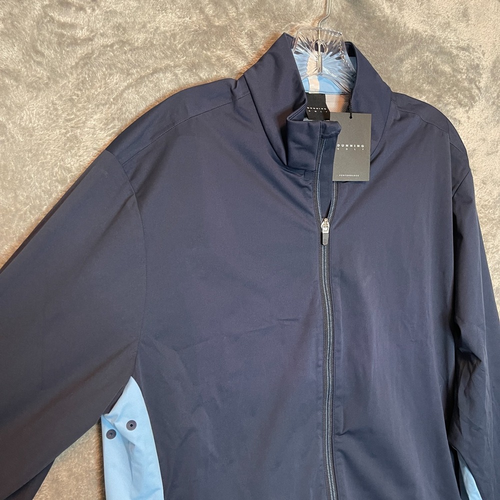 Dunning Mens Carrick Full Zip Golf Jacket M Performance Lightweight Breathable
